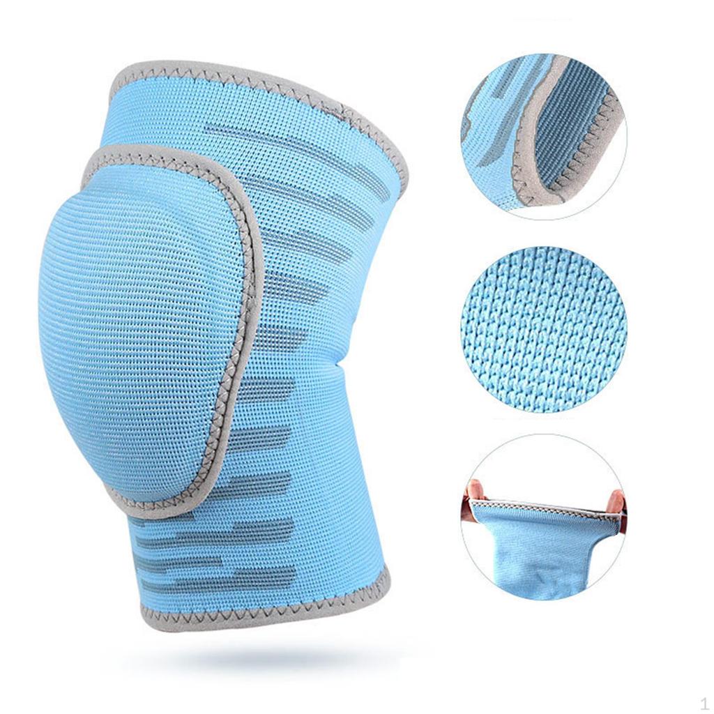 Knee Pad Anti Slip Breathable Padded Sponge Elastic Flexible Brace Running Workout Roller