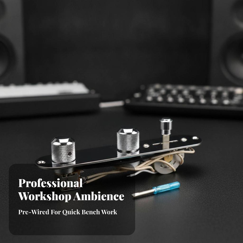 Prewired Guitar Control Plate Upgrade with Knobs Standard