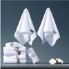 Custom Logo Cotton Thick Quick-Dry Fade-Resistant Bath Towel Set for Hotel