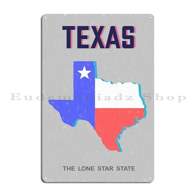TEXAS STAAT Metallschild Lustige Partywand Individuelles Design Schilder Blechschild Poster