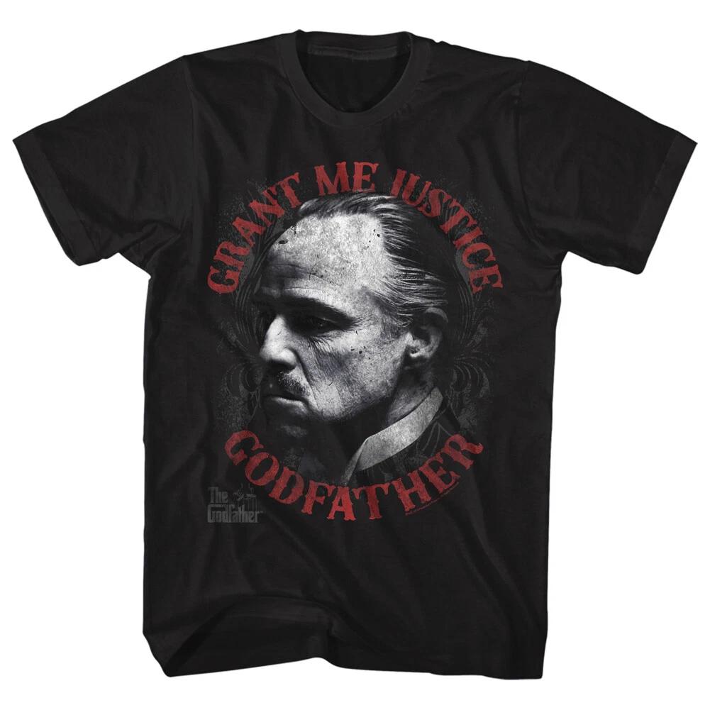 The Godfather Movie Don Corleone Bust Photo Grant Me Justice Men s T Shirt 4XL