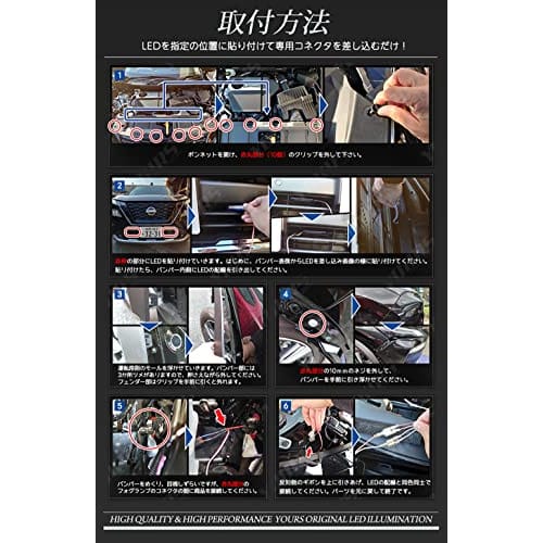 YOURS. T33 X-Trail Exclusive LED Illumination in the Bumper [Color: Blue] Exclusive Design Easy Installation X-TRAIL Nissan Custom Parts Accessories D