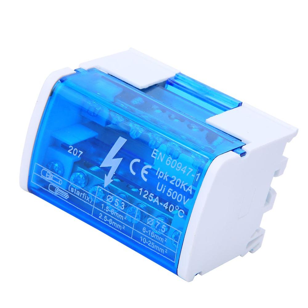 207 Din Rail Terminal Block Distribution Box 125A Distribution Box Electrical Distribution