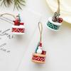 Mini Resin Snowman and Bear Hanging Ornaments for Holiday Decoration