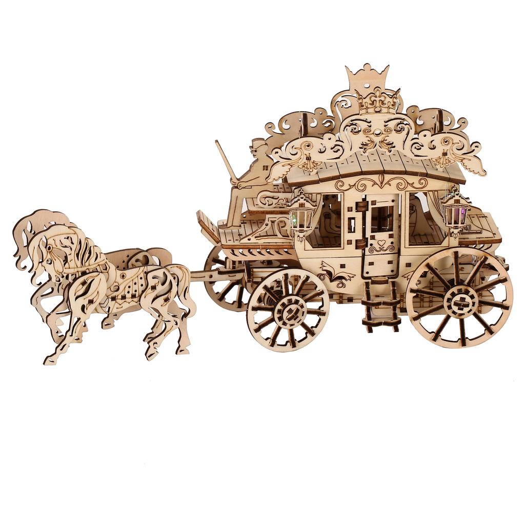 Gharry  3D Car Wooden Puzzle, Scale Model,DIY Model Kit, Handcraft Gift,Home Decoration,Mechanical Model Kit, Building Toy