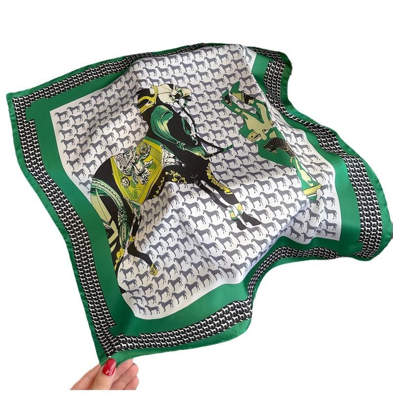 70 * 70 cm Nový hodvábny malý štvorcový šál na ochranu krku pre ženy Profesionálna šatka Všestranná šatka na vlasy s viazaním na hlavu