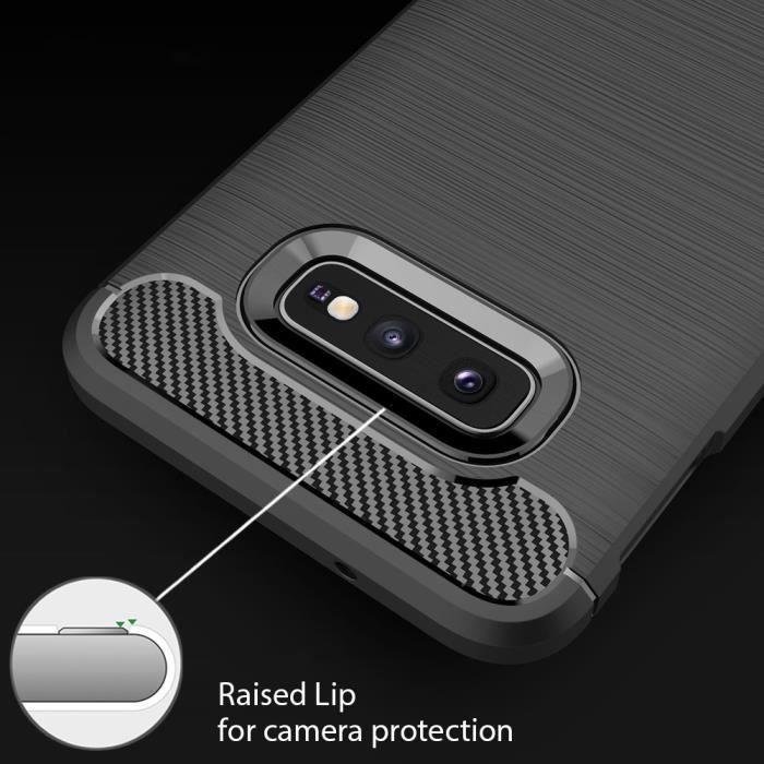 Silicone Case - NALIA - Samsung Galaxy S10e - Ultra Thin Protection - Flexible - Carbon Look