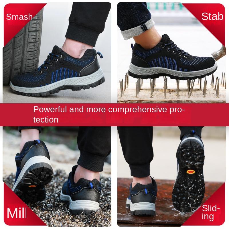 Anti-smashing and Anti-piercing Labor Insurance Shoes Men's Steel Baotou Protective Safety Shoes Work Shoes