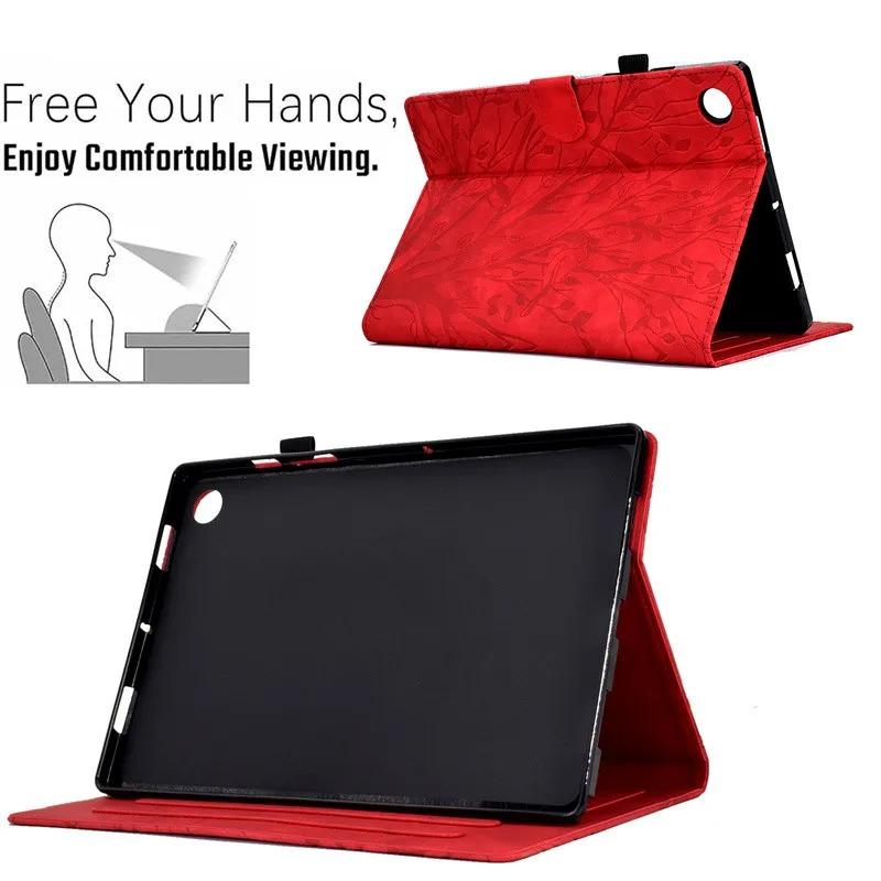 Funda For Lenovo Tab M10 Plus Gen 3rd 2022 10.6 inch Case 128F For Xiaoxin Pad Cover 10.6 TB-125F Wallet Card Slots Funda + Gift