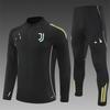 Maglia a maniche corte Juventus Adulti Bambini Pre-partita Sportiva Autunno Inverno Mezza zip Maglia da allenamento Set maglia da calcio Inter