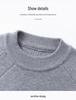Men's 2025 Autumn/Winter Solid Color Jacquard Sweater, Stylish Half-High Collar Knitwear