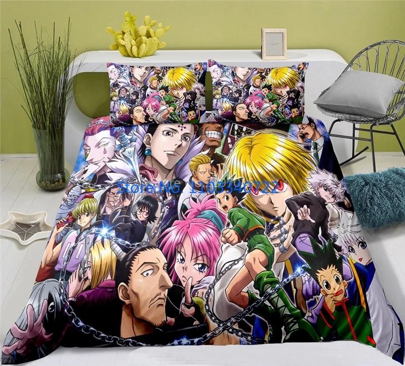 Anime HUNTER X Printed Bedding Set  Duvet Cover Set 3D Print Comforter Cover Bedclothes Bedding Sets Bedroom Decor