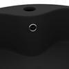 Luxury Wash Basin with Overflow Matte Black 36 X 13 Cm Ceramic