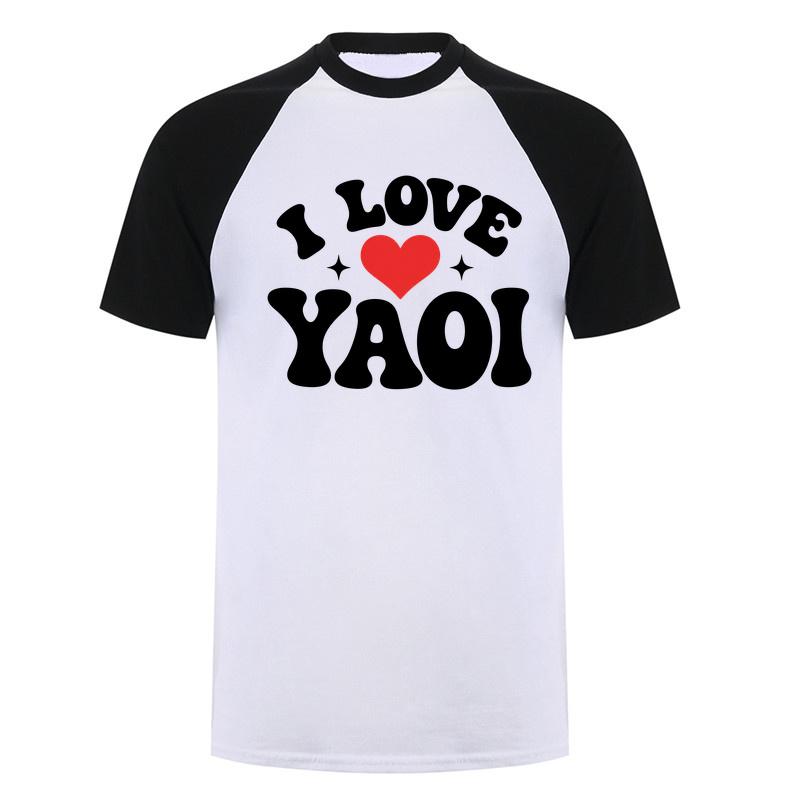 Cool I Love Yaoi T Shirt Funny Heart Anime Unisexga Boys Love Fan Gift Tshirts Short Sleeve Tee Da182