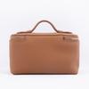 Handmade Cowhide Makeup & Toiletry Bag - Large Capacity, Portable Lipstick Storage