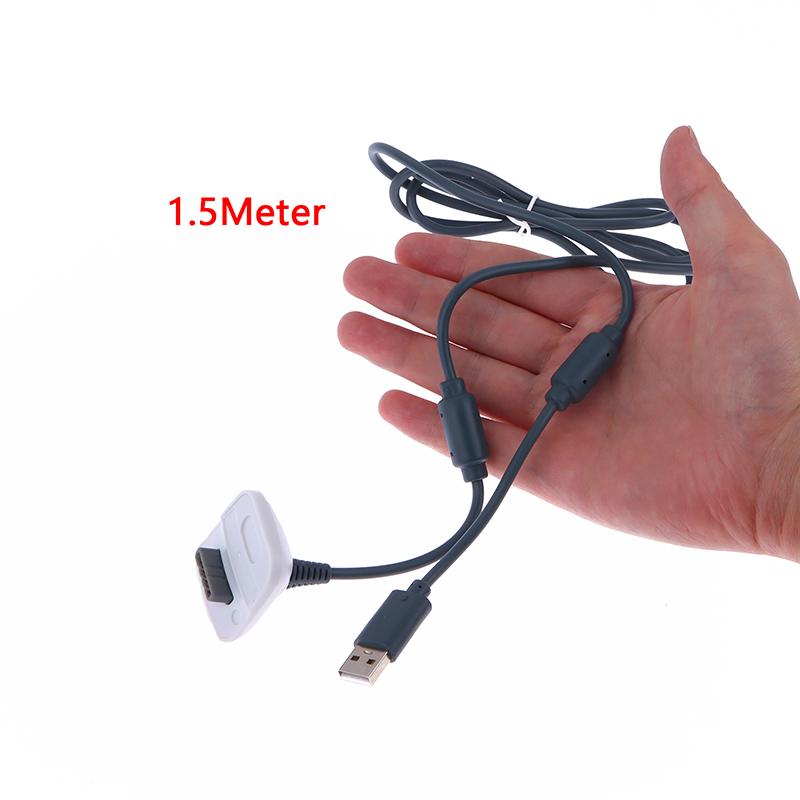 For Xbox 360 Wireless Controller Handle Connection Cable Accessory 1.5M Usb Play Charging Charger Cable Cord