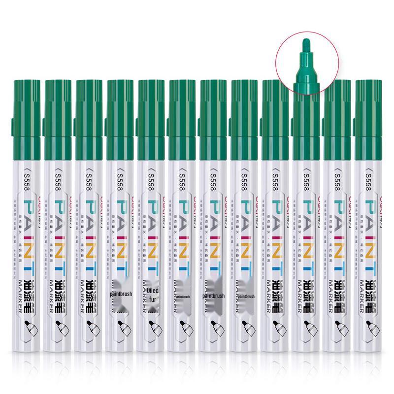 Deli S558 Oil-Based Paint Markers, 6-Pack