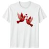 Love Birds Valentines Day Mens T-Shirt Womens Tee Graphic Unisex Top