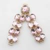 2018 New Charm 2pcs/lot 9.5CM Acrylic Chain DIY Garment sewing accessories Metal Crystal Rhinestone bikini Connectors buckle