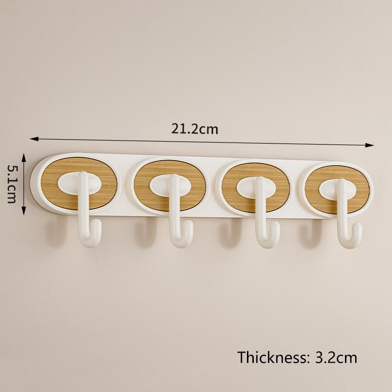 New Punch-free Oval Hook Single Hook Double Hook Triple Hook Four Hook Home Multi-function Hook Strong Hook Medieval Style