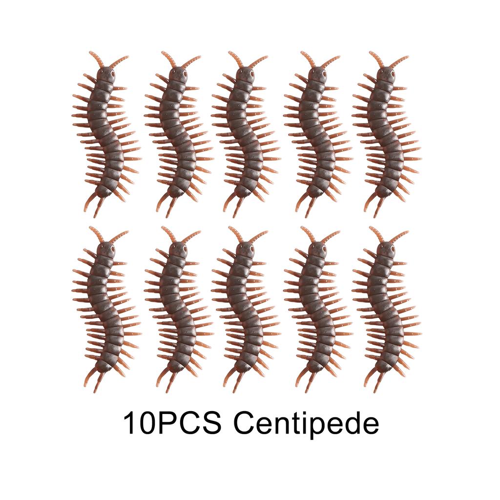 10PCS/Set Halloween Style Insect Simulated Cockroach Spider Centipede Scorpion Bugs DIY Carnival Pranks Scary Souvenirs Gift ZYF