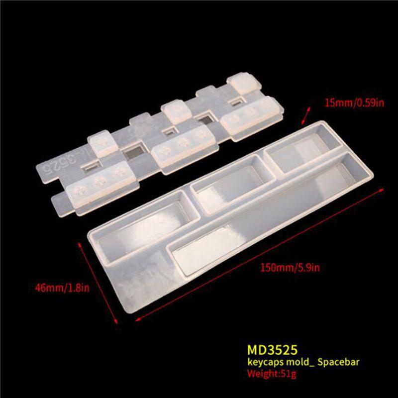 A74E-2 Set DIY Silicone Keycaps Resin Mold For Mechanical Keyboard Crystal Epoxy Molds For Cherry MX