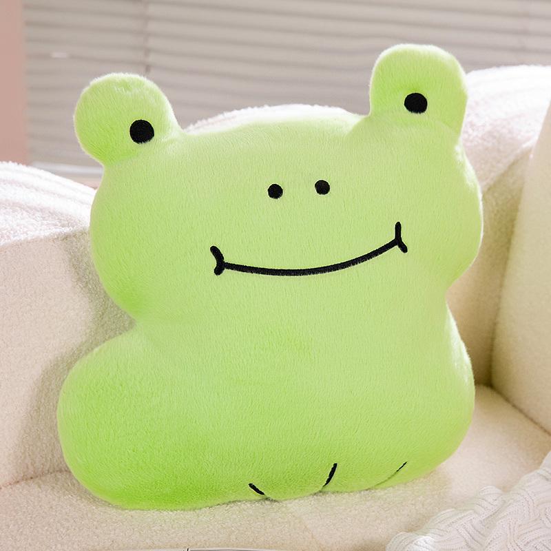 Cute Animal Throw Pillow Soft Plush Toys Cartoon Elephant Frog Dog Sofa Cushion Plush Stuffed Animals Perfect Gift For Children
