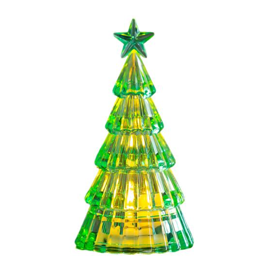 Christmas Tree Night Light Decoration Mini Xmas Tree Decorative Lamp Battery Powered 3D Tree LED Table Light Home Office Holiday Party Ornament