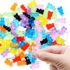 Colorful Transparent Bear Resin Pendant for DIY Jewelry and Keychains