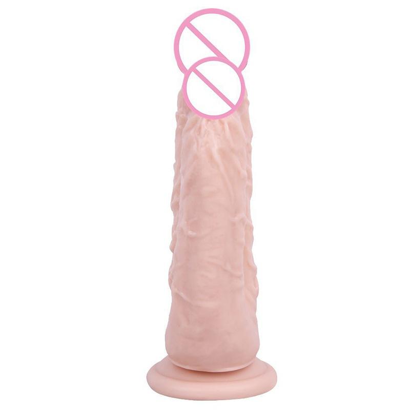 Double Dildos Female Masturbation Double Penetration Both Vagina and Anus Big Penis with Suction Cup Sex Toy Strap On Two Dildo