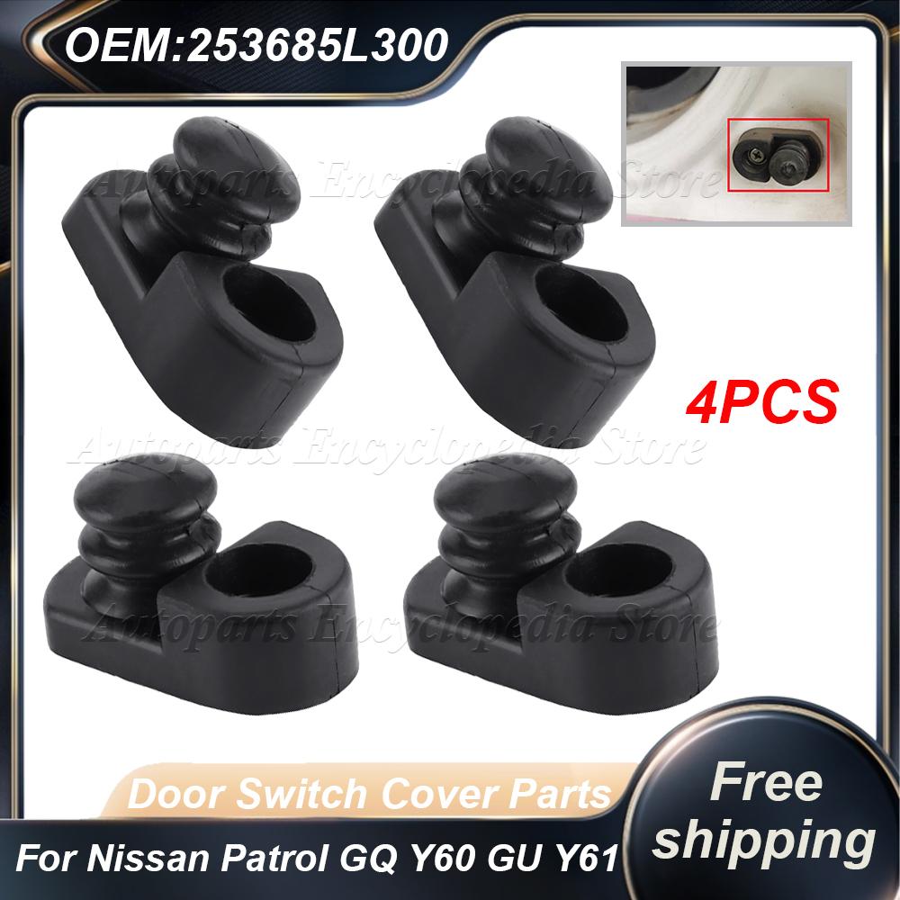 4PCS Door Switch Cover Parts Replacement Parts Car Door Switch Cover Parts For Nissan Patrol GQ Y60 GU Y61 253685L300