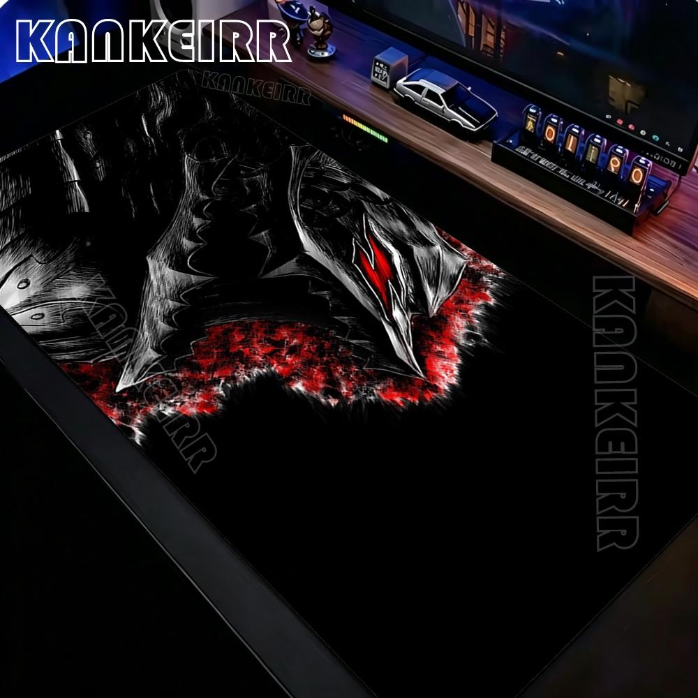 Berserk Guts Anime Mouse Pad Long Desk Pads Large Computer Office Game Table Mats Xxl Rubber Antislip Gaming Keyboard Mousepads