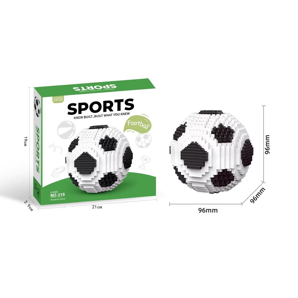 Bausteine Fußballmodell, STEM Lernspielzeug, Weltcup Geschenk für Kinder und Erwachsene, Sammlerset