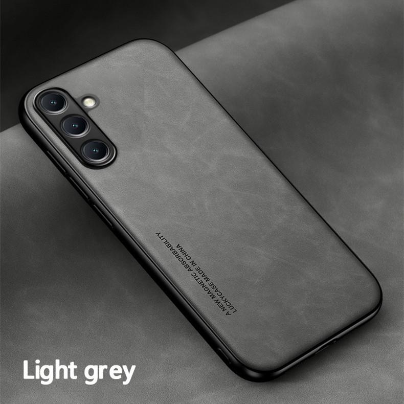 Shockproof Case for Samsung Galaxy M15 M35 M55 5G Protective Cover Built-in Magnetic Suction Car Holder Coque Funda Capa