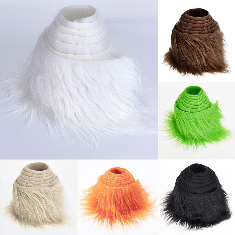 1.5M Sewing Costume Shoes Faux Fur Ribbon Tapes Sewing Fluffy Trim Fabric Plush Fur Stripe