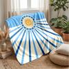 Argentina national football team Theme blanket Soft Flannel Blanket Plush Throw Blanket Cozy Sofa Bed Blanket for Home Decor