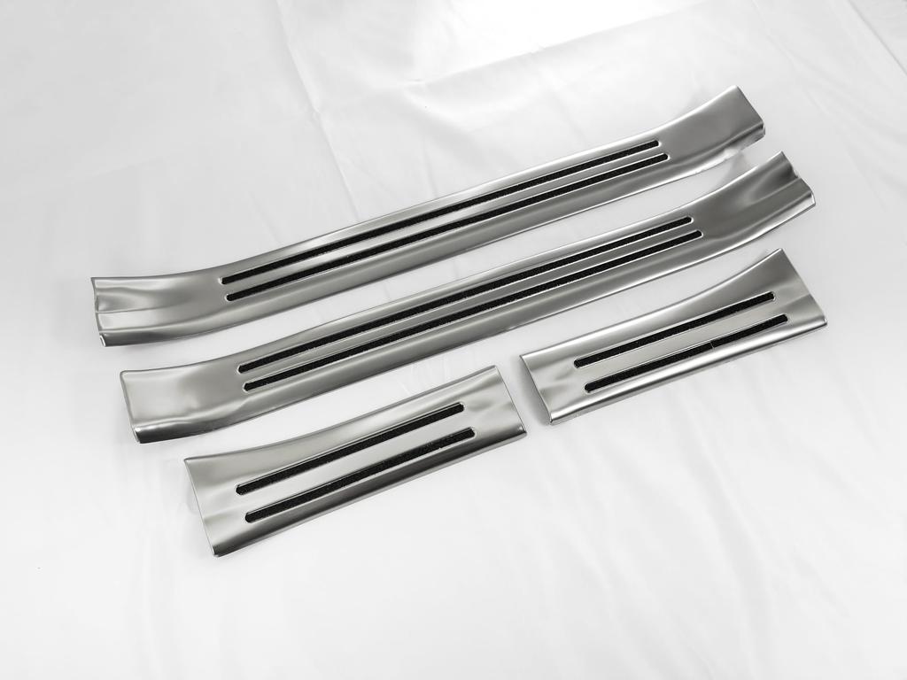 BRIGHTZ Crown Sport AZSH36W AZSH37W Stainless Steel Inner Entrance Molding 4PC Satin Silver AZSH 36 AZSH 37 Crown Sport ENT-MOL-168