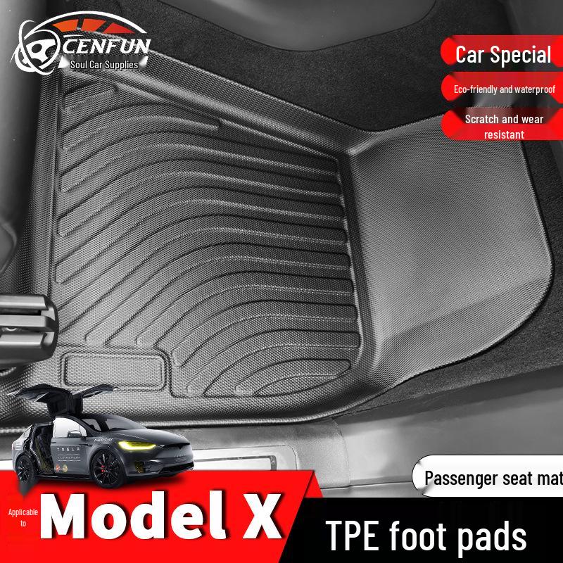 Waterproof TPE Floor & Trunk Mats for 2022 Tesla Model X (LHD & RHD)
