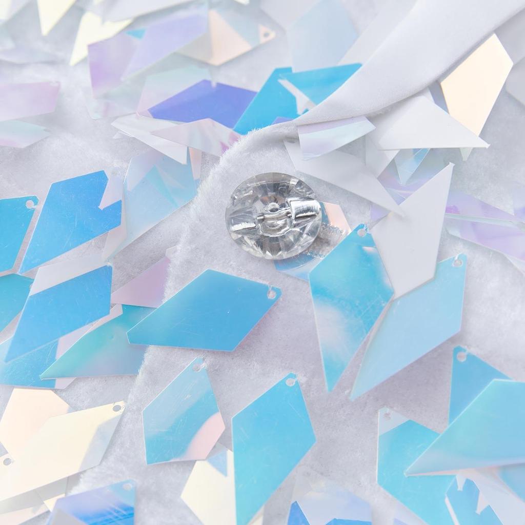 Jachetă de costum cu paiete și ciucuri de lux pentru bărbați, Costum de scenă pentru cântăreț