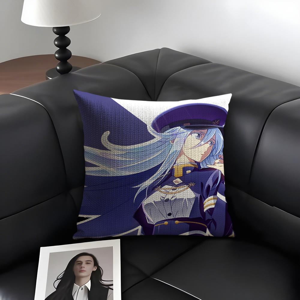 VVladilena MilizeE86 Anime Kissenbezug Natürliches Leinen Bio-Stoff Zweiseitiger Druck Sofa Heimdeko Geschenk Kissenhülle