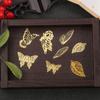10pcs Copper Butterfly Wing Leaf Charm DIY Accessories Findings Supplies For Jewelry Making
