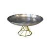 Stainless Steel Platter for Kitchen High-foot Storage Plate Dessert Serving Tray Home Interior Desktop Decoration