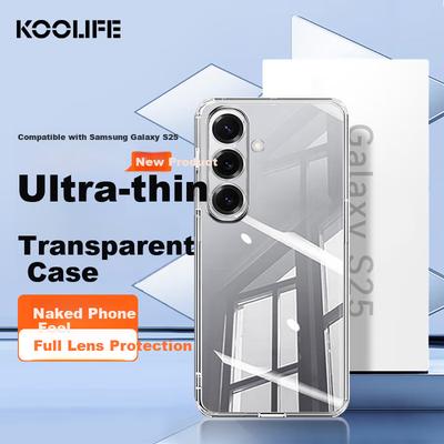 Samsung S25 Phone Case, for SAMSUNG Galaxy S25, Skin-Friendly Lens Protection, Fully Enclosed Transparent Soft Back, Shockproof Edge, Simple Design