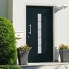 VidaXL Front Door Aluminium and PVC Anthracite 110x210 Cm