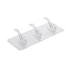 Hook Transparent Bathroom Wall Hanging Home Finishing Storage Tool Punch-free Continuous Row of Hooks Strong and Seamless Door Hanger