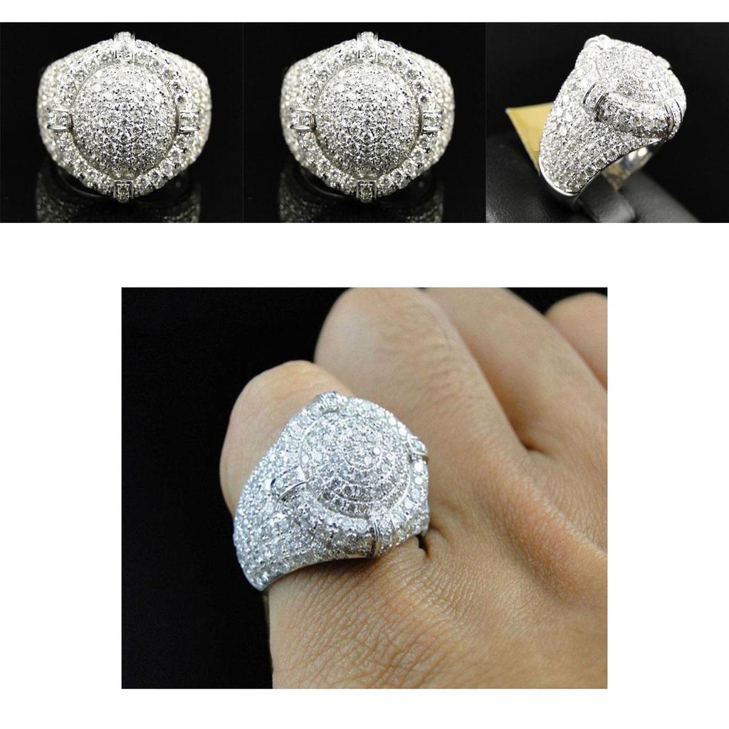 Europe And The United States Elegant Zircon Wedding Ring With Full Rhinestone Design