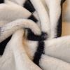 Plush Sofa Towel Winter Warm Non-Slip Zebra Pattern Blanket Thickened Cover Cloth for All Wrapped Comfort