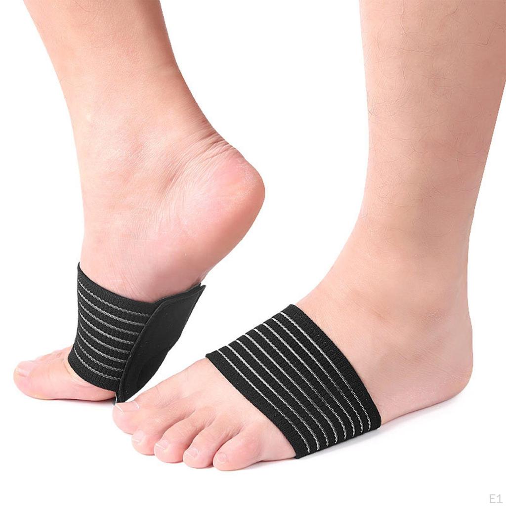 2x Compression Cushioned Arch Support Sleeves, Pad Cushions for Flat Feet Men and Women