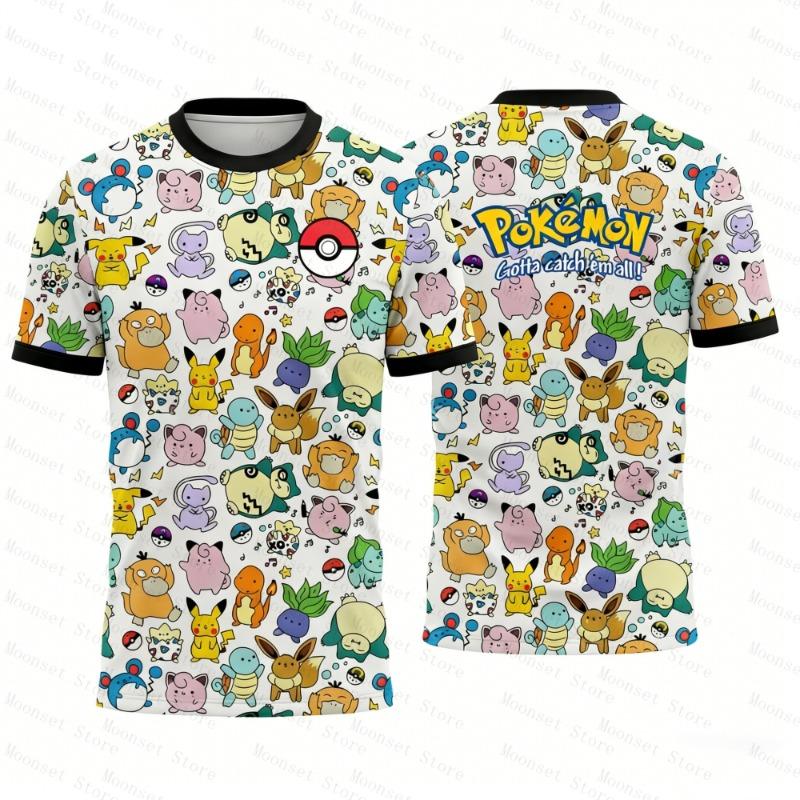 2026 Pikachu Graphic T-shirt Men's Football Tshirt Spring Sports Dry Quickly Men's T-Shirt Kid's Clothing Tee Y2k Woman t-shirts