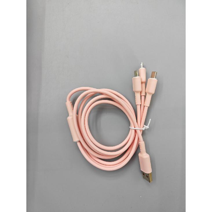 

Suitable for Apple153-in-1 Fast Charging Data Cable, Soft Rubber Phone Charging Cable, Best Selling Digital Product Cherry Blossom Powder【D